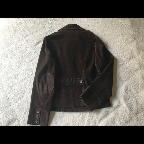 Talbots Brown Corduroy Pea Coat - Picture 2 of 6